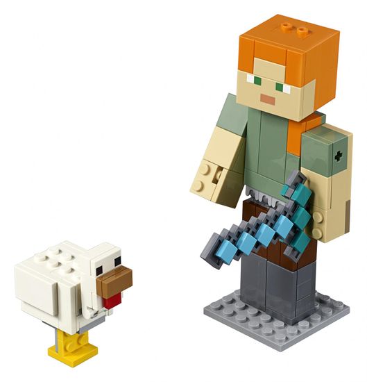 LEGO Minecraft 21149 Minecraft veľká figúrka: Alex s kuraťom