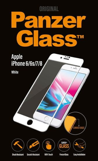 PanzerGlass Premium pro Apple iPhone 6/6s/7/8 bílé (2616)