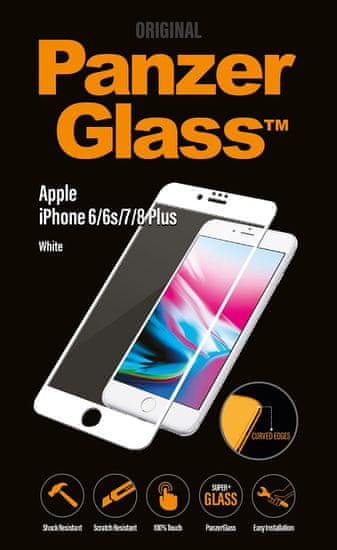 PanzerGlass Premium pro Apple iPhone 6/6s/7/8 Plus bílé (2617)