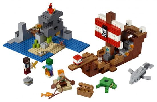 LEGO Minecraft 21152 Dobrodružstvo pirátskej lodi