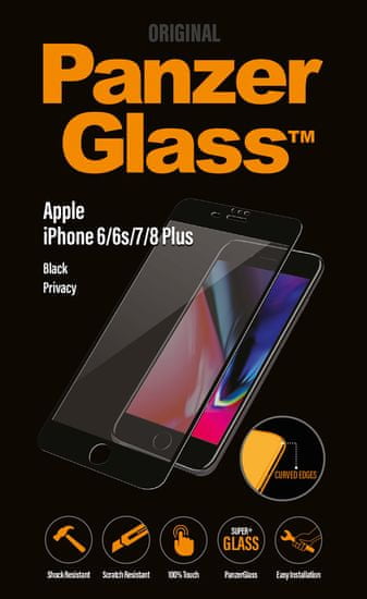 PanzerGlass Premium Privacy pro Apple iPhone 6/6s/7/8 Plus černé P2615