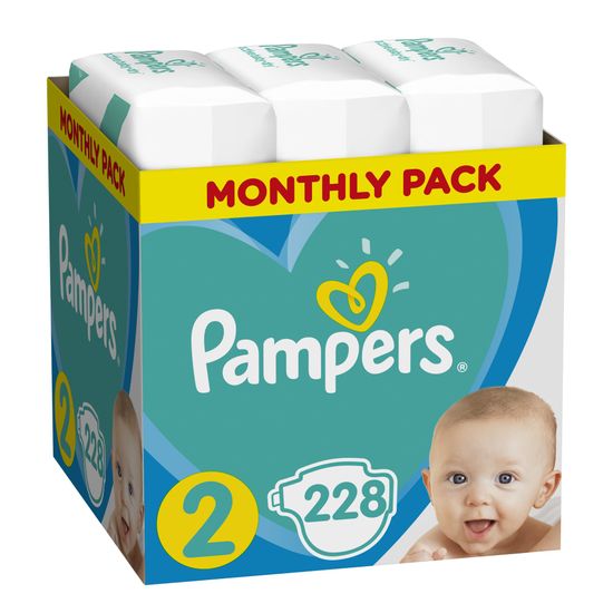Pampers Active Baby 2 Mini (4-8 kg) - 228 ks