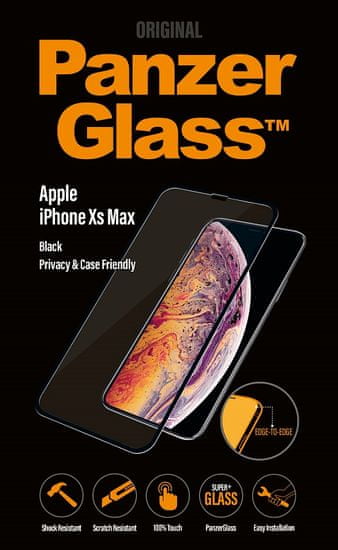 PanzerGlass Edge-to-Edge Privacy pro Apple iPhone Xs Max černé (P2643)