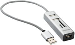 Yenkee YHC 101SR USB COMBO HUB + čítačka 45012401
