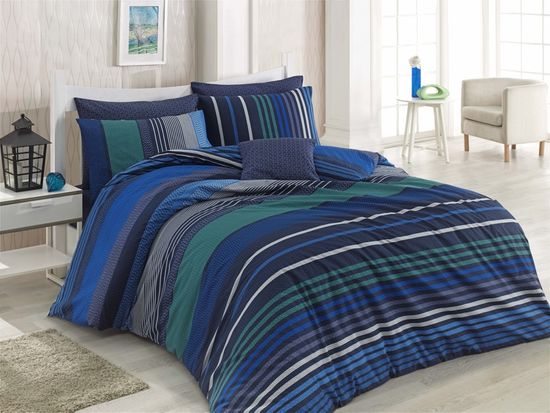BedTex Obliečky Marley Modré, 140 × 200/70 × 90 cm