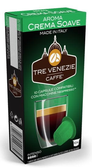 Tre Venezie CREMA SOAVE kapsule pre kávovary Nespresso, 10 ks