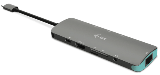 I-TEC USB-C Metal Nano dokovacia stanica 4K HDMI LAN + Power Delivery 100 W C31NANODOCKLANPD