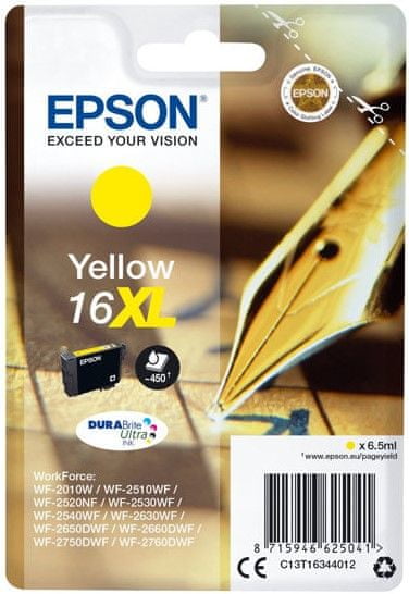 Epson 16XL, žltá (C13T16344012)