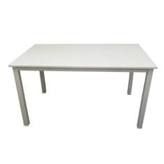 KONDELA Jedálenský stôl Astro 135 cm - biela