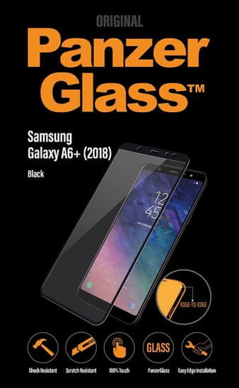 PanzerGlass Edge-to-Edge pre Samsung Galaxy A6 Plus čierne 7150