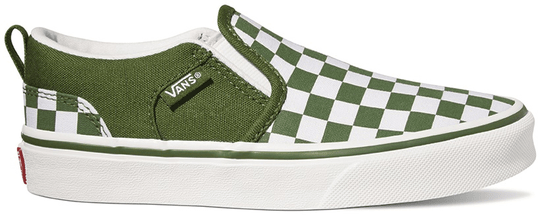 Vans Yt Asher Checkered Green/White