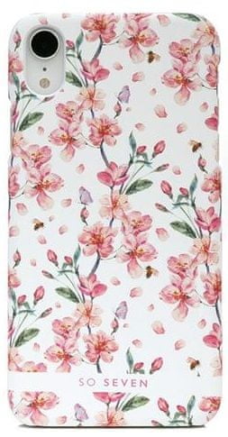 SO SEVEN Fashion Tokyo White Cherry Blossom Flowers Cover pro iPhone XR SSBKC0093