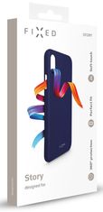 FIXED Zadný silikónový kryt Story pre Apple iPhone 7/8/SE 2020, modrý FIXST-100-BL