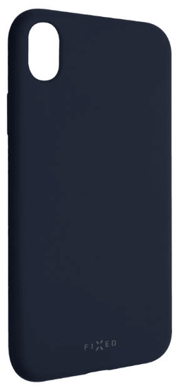 FIXED Zadný silikónový kryt Story pre Apple iPhone XR, modrý FIXST-334-BL