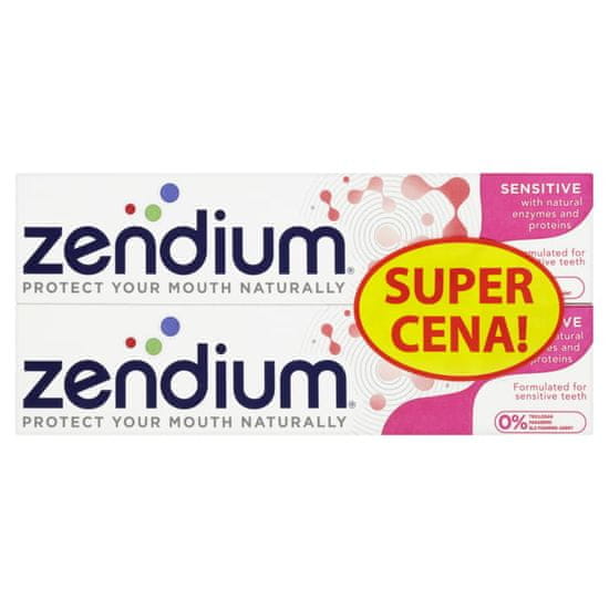 zendium Zubná pasta Sensitive duopack 2 x 75 ml