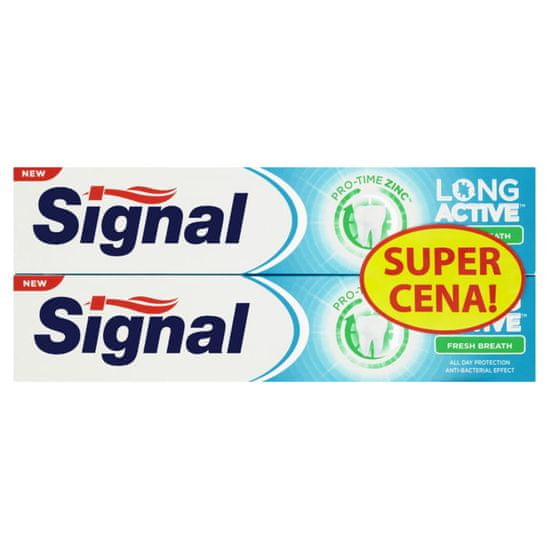 Signal Zubná pasta Long Active Fresh Breath duopack 2 x 75 ml