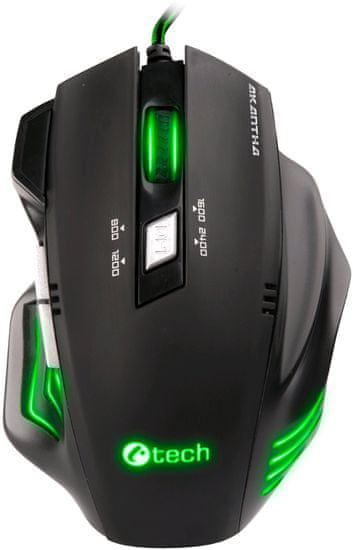 C-Tech Akantha, zelené podsvícení (GM-01G)
