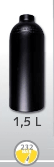 LUXFER fľaša hliníková 1,5 L priemer 111 mm 230 Bar
