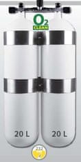 EUROCYLINDER fľaša "dvojča" 2 x 20 L 230 bar s manifoldom a obručami