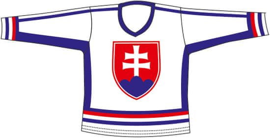 Sportteam Hokejový dres SR 6, biela
