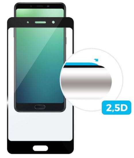 FIXED Ochranné tvrdené sklo Full-Cover pre Samsung Galaxy A7 (2018), lepenie cez celý displej, čierne, 0,33 mm FIXGFA-353-BK