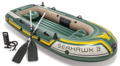 Intex Sada čln Seahawk 3 s ručnou pumpou a hliníkovými pádlami, viacfarebná