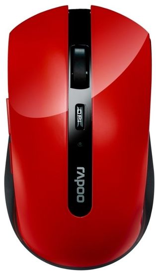 Rapoo 7200P, 5G bezdrôtová optická myš červená