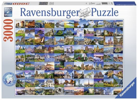 Ravensburger 99 krásnych miest Európy 3000 dielikov