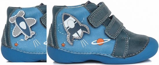 D-D-step chlapecké kotníkové boty s výměnnou aplikací