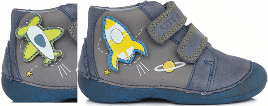 D-D-step chlapecké kotníkové boty s výměnnou aplikací