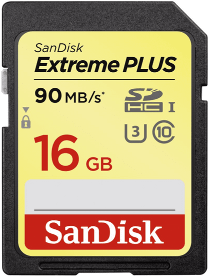 SanDisk Extreme Plus SDHC 16GB Class 10 UHS-I (SDSDXSF-016G-GNCIN)