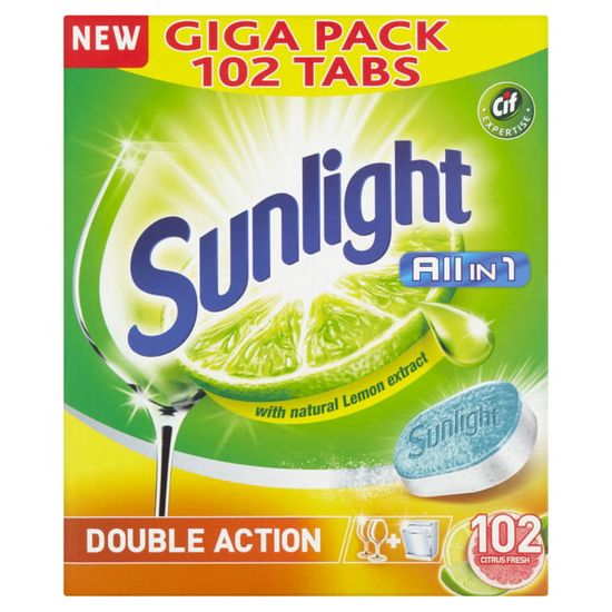 Sunlight GIGA PACK All in One Citrón 102 tabliet