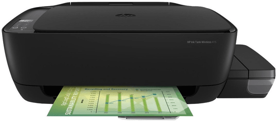 HP Ink Tank Wireless 415 multifunkčná atramentová tlačiareň, A4, farebná tlač, Wi-Fi (Z4B53A)