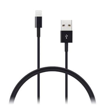 Connect IT Wirez Apple Lightning - USB, čierny, 1 m CI-415