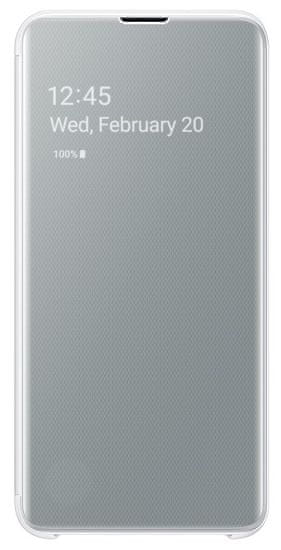 SAMSUNG Flipové puzdro Clear View Cover Galaxy S10e biele EF-ZG970CWEGWW