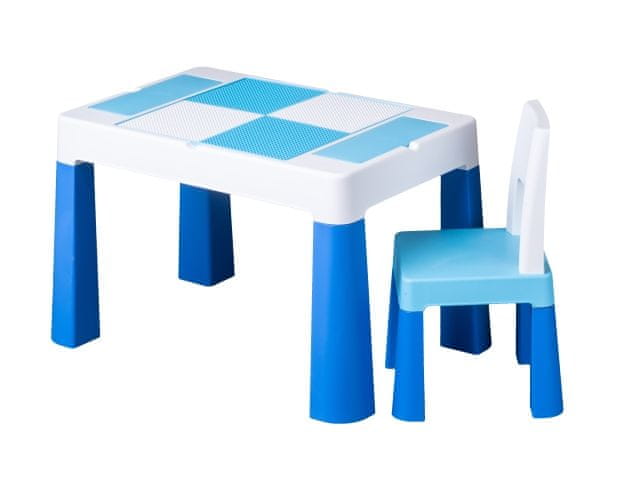 Tega Baby Sada nábytku pre deti Multifun - stolček a stolička - modrá