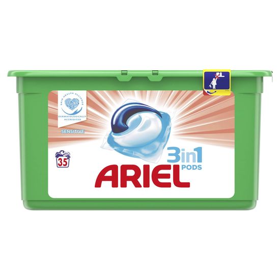 Ariel Prací Kapsle Sensitive 3 in 1 35 ks