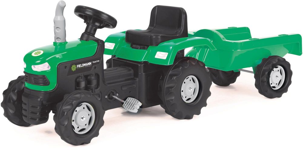 Buddy Toys Šlapací traktor s vozíkem BPT 1013 - rozbalené