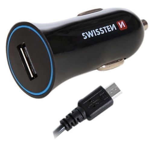 SWISSTEN CL adaptér na USB 1 A Power + kábel microUSB 20110800