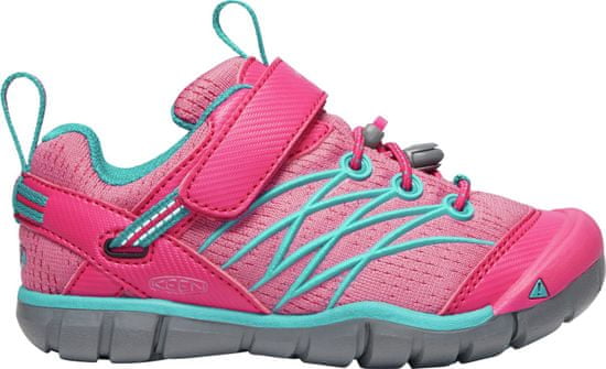 KEEN dievčenská outdoorová obuv Chandler Cnx K Bright Pink/Lake Green