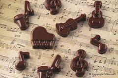 Silikomart Silikónová forma na čokoládu hudobné nástroje