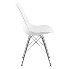 Design Scandinavia Jedálenská stolička Blume (SET 4 ks), biela