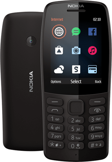 Nokia 210, čierna