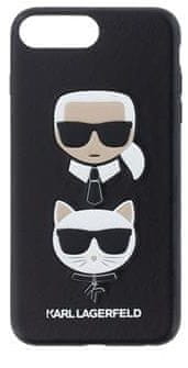 Karl Lagerfeld Karl and Choupette Hard Case Black pre iPhone 7 Plus/8 Plus KLHCI8LKICKC