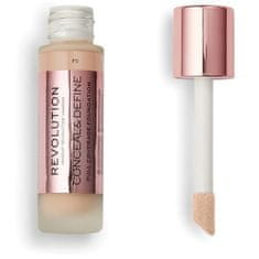 Makeup Revolution Krycí make-up s aplikátorom Conceal & Define (Makeup Conceal and Define) 23 ml (Odtieň F7)