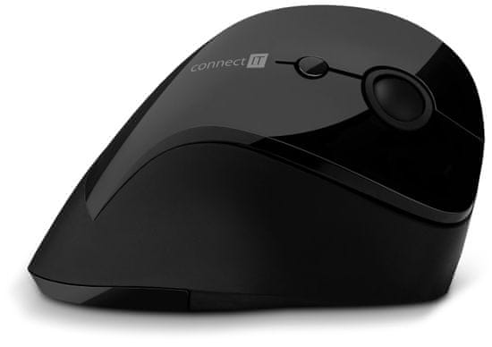 Connect IT ergonomická vertikálna myš CMO-2700, čierna (CMO-2700-BK)