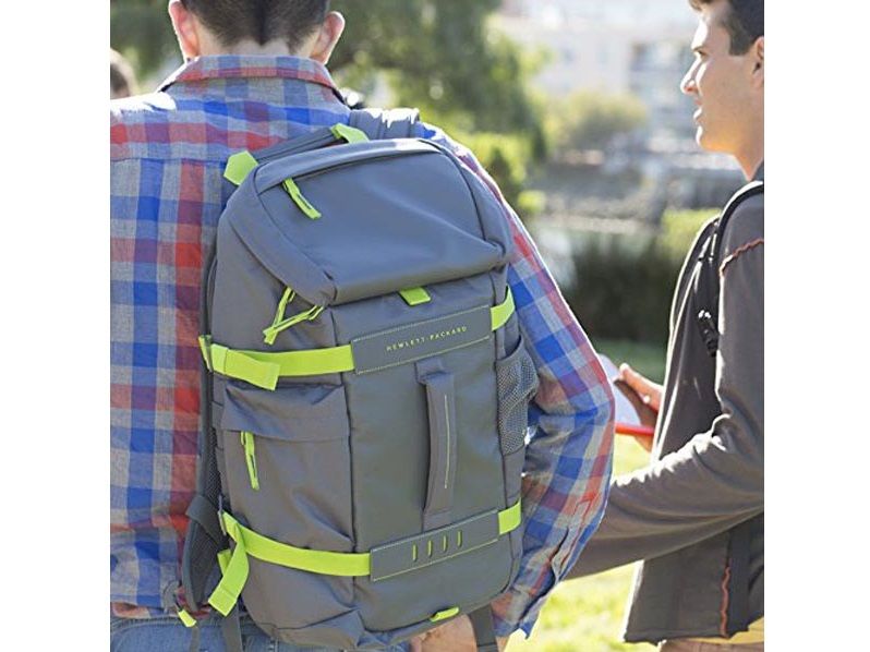 batoh na notebook HP 15.6 Grey Odyssey Backpack L8J89AA priedušné ramenné popruhy polstrovaný chrbát batohu