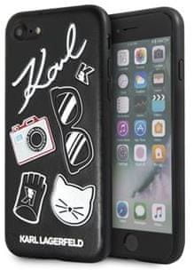 Karl Lagerfeld Pins Hard Case Black pre iPhone 7/8/SE 2020 KLHCI8PIN