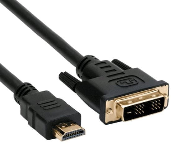 C-Tech Kábel HDMI-DVI, M/M, 1,8 m CB-HDMI-DVI-18