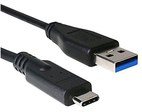 C-Tech Kábel USB 3.0 AM na Type-C (AM / CM), 2 m, čierny CB-USB3C-20B